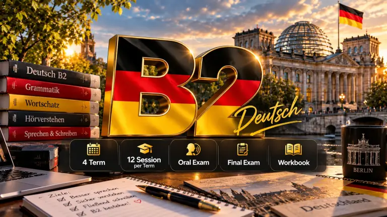 دوره زبان آلمانی سطح B2 (ترم اول، ۱۲ جلسه)